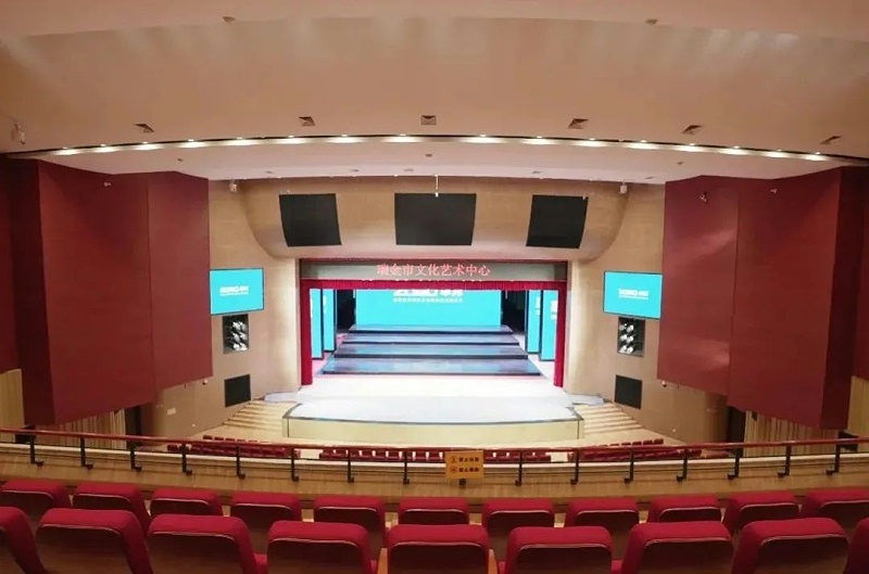 剧场榴莲视频下载成人案例丨ZOBO榴莲视频在线免费观看为瑞金市文化艺术中心提供声光电系统的空间视听解决方案及服务
