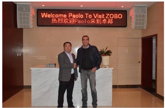 Montarbo全球销售总监Paolo Stefani访问ZOBO榴莲视频在线免费观看总部